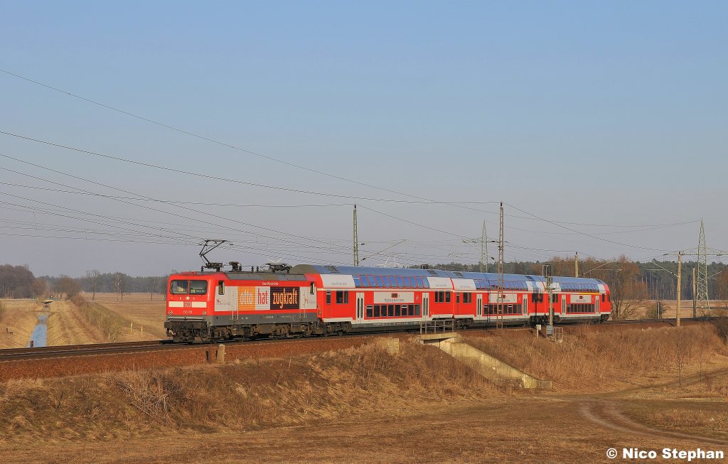 Der Berlin-Magdeburg-Express auf Retour in die Hauptstadt,Nudow (03.03.11)