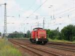 298 319-5 Richtung Grobeeren am 04. Juli 2012 nach dem Passieren des Bahnhof Saarmund.