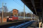 BR 101/178891/101-129-5-mit-dem-ic-142 101 129-5 mit dem IC 142 von Berlin Ostbahnhof nach Amersfoort in Rathenow. 04.02.2012