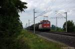 BR 140/148962/140-353-4-mit-gemischten-gueterzug-in 140 353-4 mit gemischten Gterzug in Vietznitz Richtung Paulinenaue unterwegs. 07.07.2011