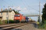 BR 152/149631/152-126-9-mit-gemischten-gueterzug-in 152 126-9 mit gemischten Gterzug in Vietznitz Richtung Friesack(Mark) unterwegs. 12.07.2011