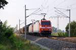 BR 152/160045/das-152er-doppel-152-019-6- Das 152er Doppel 152 019-6 & 152 160-8 mit gemischtem Gterzug in Vietznitz Richtung Falkensee unterwegs. 17.09.2011