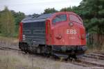 My 1131 (227 003-1) der Erfurter Bahnservice GmbH wartet in Rathenow auf seinen nchsten Einsatz nach Premnitz. 23.09.2011