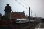 IC 2801 fr ICE 871 von Berlin Ostbahnhof nach Basel SBB in Rathenow. Geschoben hatte die 120 125-0. 25.01.2012