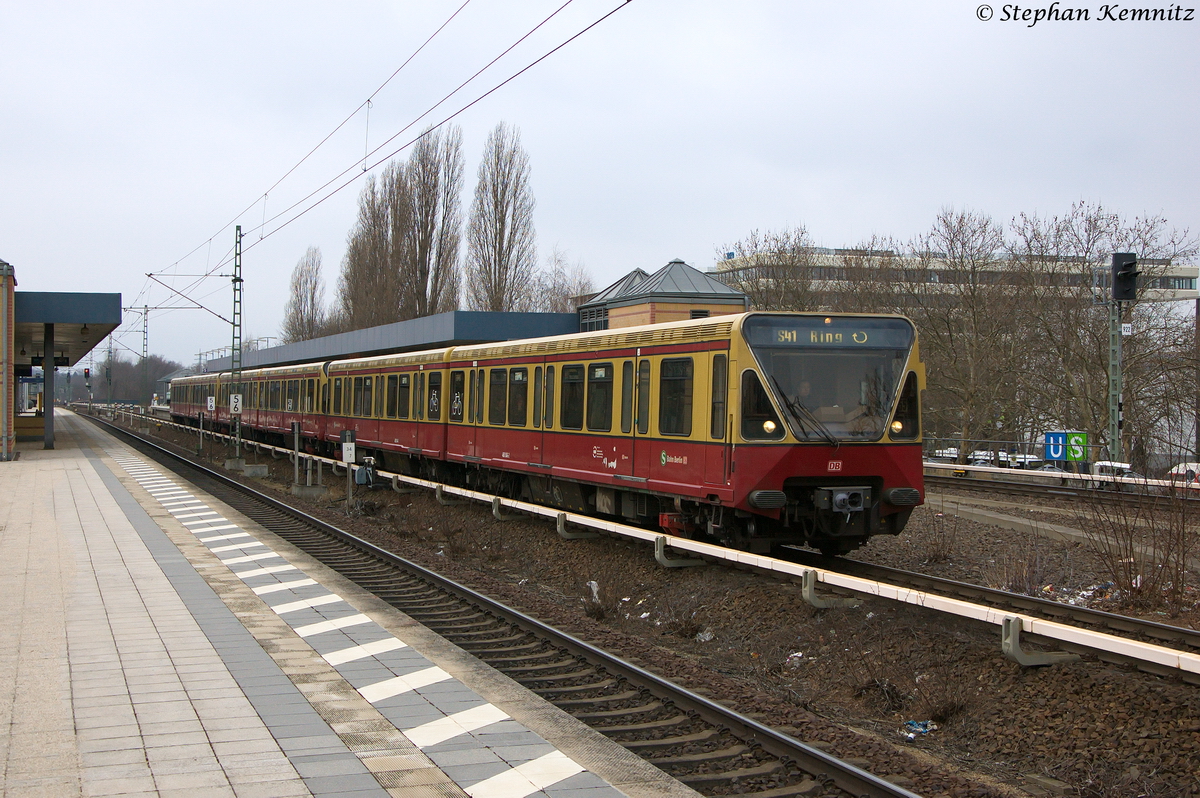 480 046-2 S-Bahn Berlin als S41 (S 41584) Ring ঻, bei der Ausfahrt aus Berlin Jungfernheide. 11.02.2014