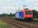 482 040-3 der SBB Cargo in Richtung Gr0beeren nach dem Passieren des Bahnhofs Saarmund am 04. Juli 2012.