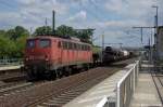 BR 140/144128/140-070-4-mit-gemischten-gterzug-in 140 070-4 mit gemischten Gterzug in Friesack(Mark) in Richtung Neustadt(Dosse) unterwegs. 09.06.2011
