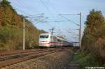 402 027-7  Ludwigslust  bei Nennhausen. Was für ein Zug das ist entzieht sich meiner Kenntnis. Ich konnte keine Zugnummer für diesen Zug finden. 31.10.2012