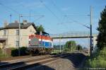 212 279-4 ex DB V 100 2279 der Eisenbahngesellschaft Potsdam GmbH als Lz in Vietznitz Richtung Friesack(Mark) unterwegs.