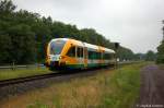 VT 646.044 (646 044-7) ODEG - Ostdeutsche Eisenbahn GmbH als OE51 (OE 68967) von Rathenow nach Brandenburg Altstadt bei Mögelin. 21.06.2012